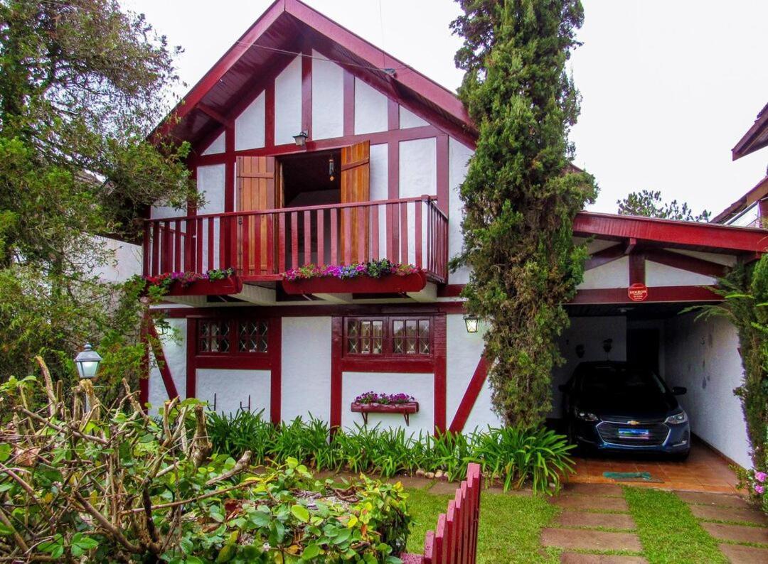 Chale Com Lareira E Wi-Fi Em Campos Do Jordao - Sp Villa Exteriör bild